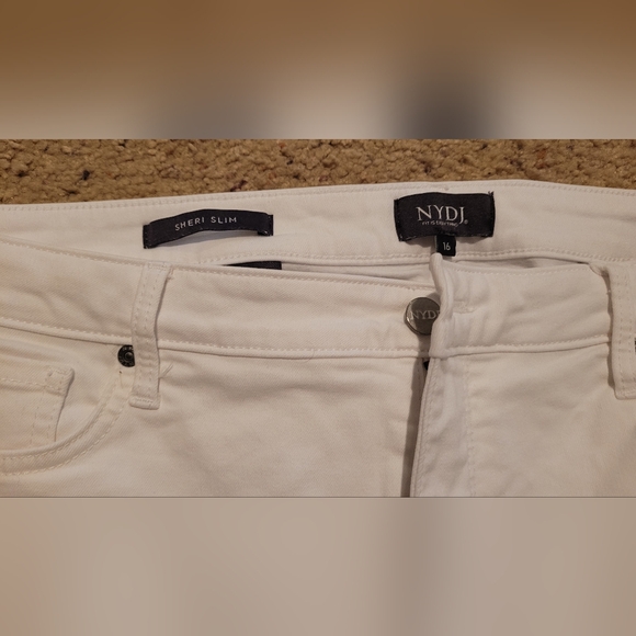 NYDJ Sheri Slim White Jeans - Picture 5 of 5